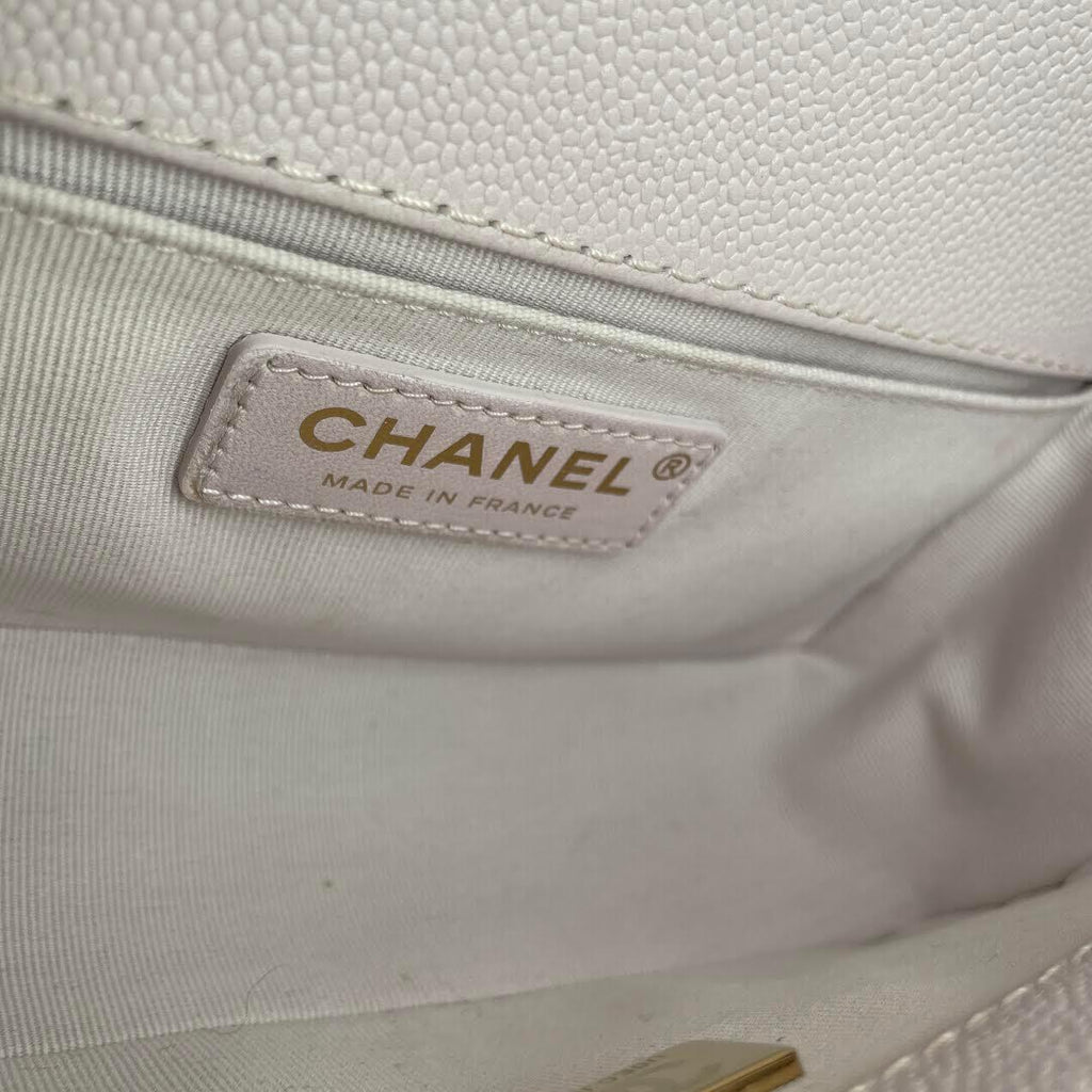 CHANEL 2021 - 2022 Small Boy "Braid Around" Bag Light Purple with Gold