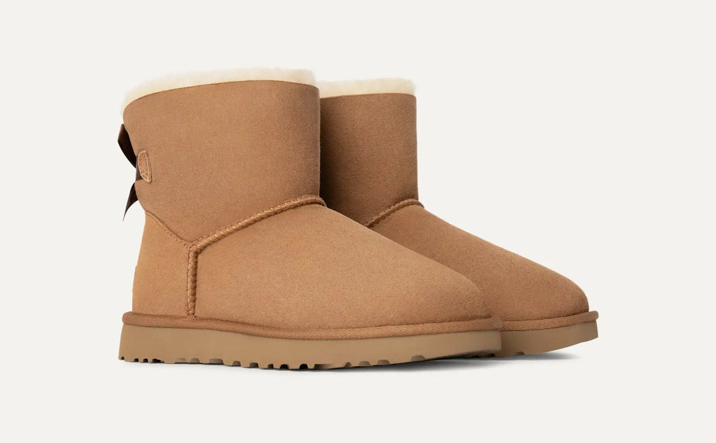 UGG Women's Mini Bailey Bow II Boots in Chestnut