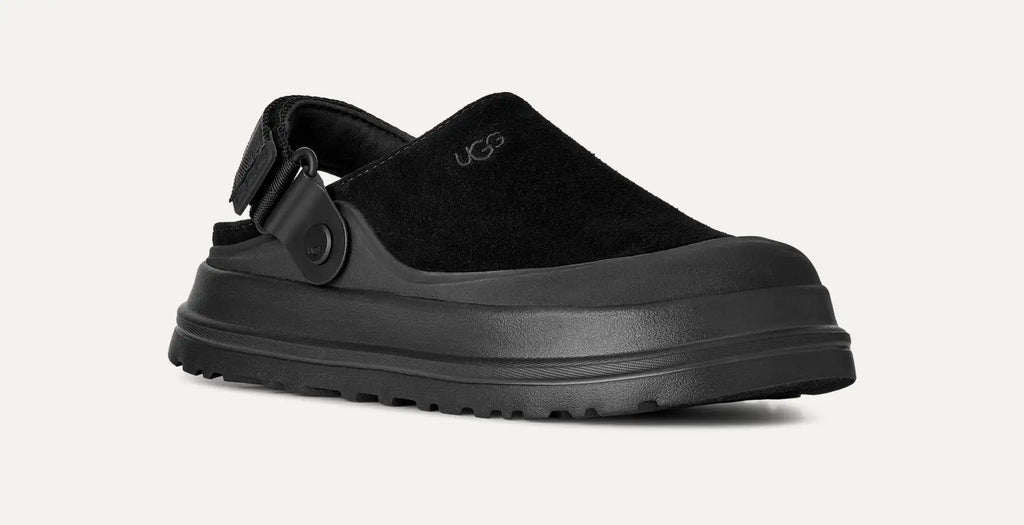 UGG GoldenGlow Suede Mules Women's in Black