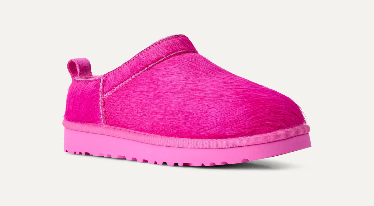 UGG Classic Micro Calf Hair Boot Women's in Bright Fuchsia