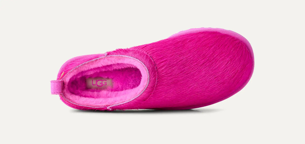 UGG Classic Micro Calf Hair Boot Women's in Bright Fuchsia