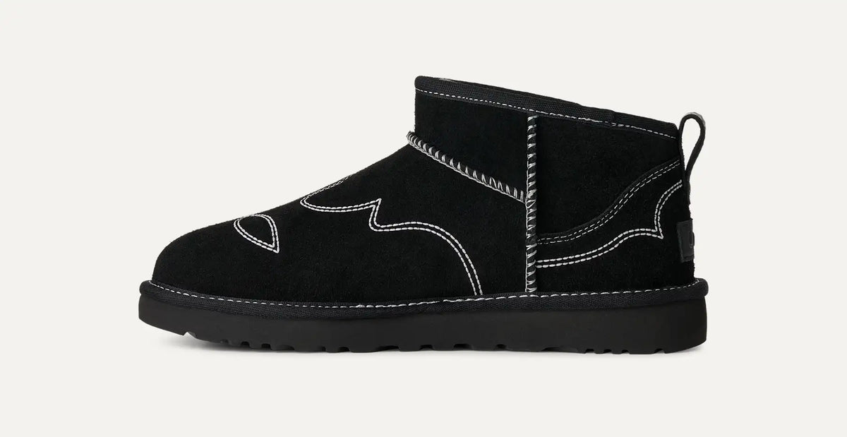 UGG Women's Classic Ultra Mini Western Boots in Black