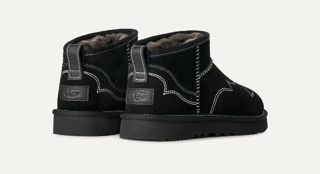 UGG Women's Classic Ultra Mini Western Boots in Black