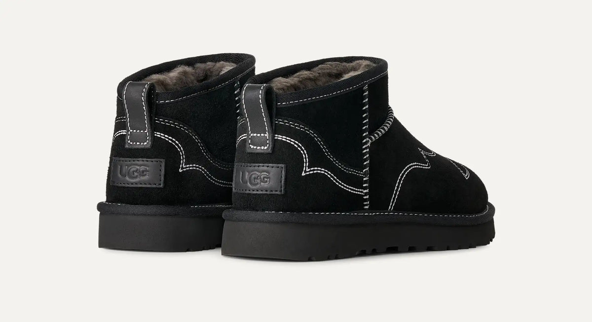 UGG Women's Classic Ultra Mini Western Boots in Black