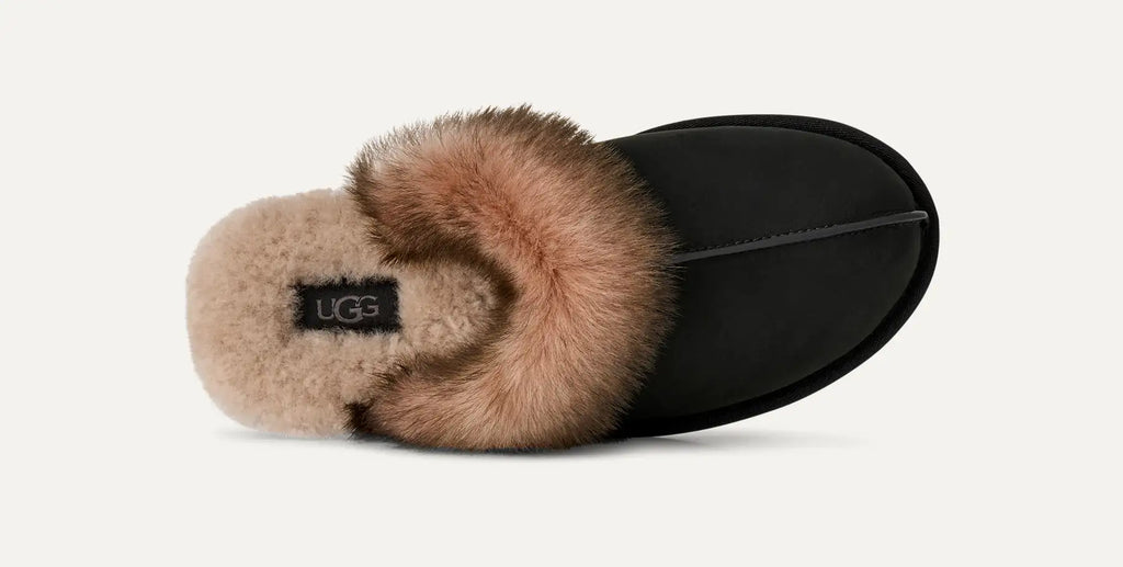 UGG Women's Scuffette Nubuck Slippers in Black