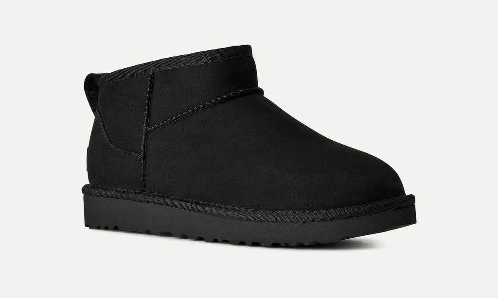 UGG Women's Classic Ultra Mini Nubuck Boots in Black