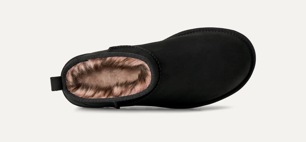 UGG Women's Classic Ultra Mini Nubuck Boots in Black