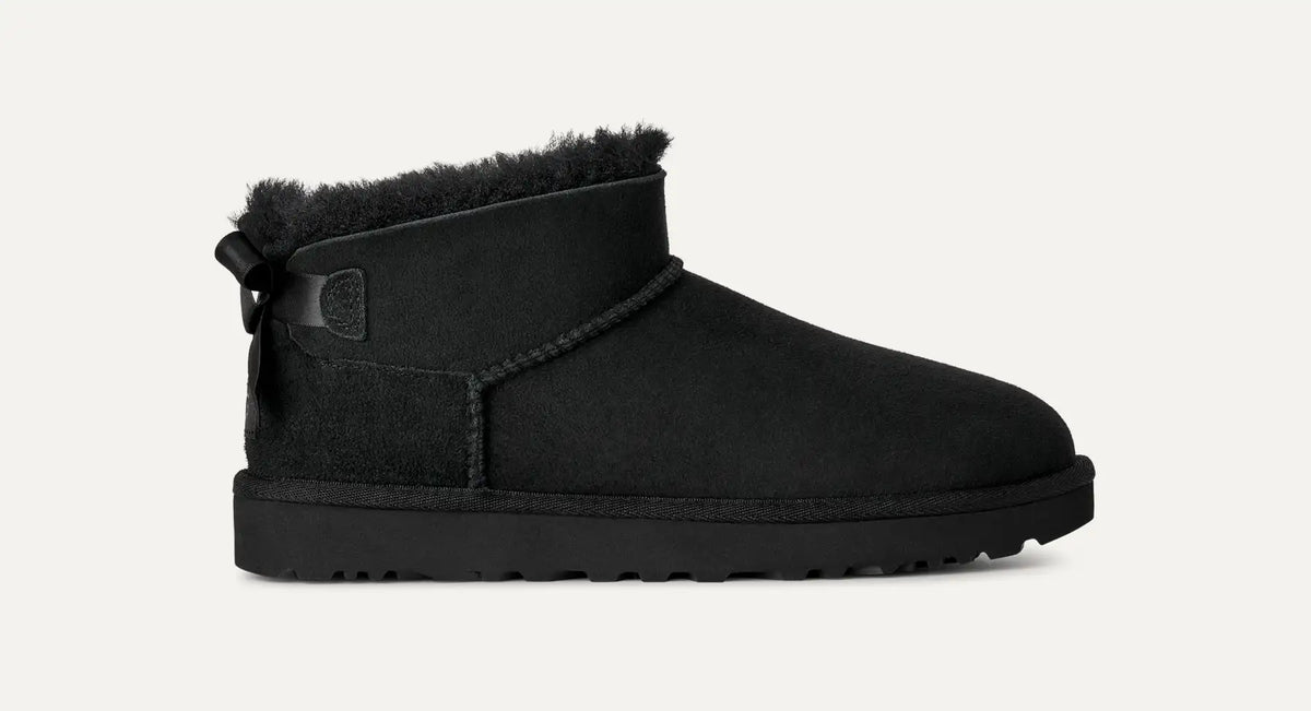 UGG Ultra Mini Bailey Bow Women's Boots in Black