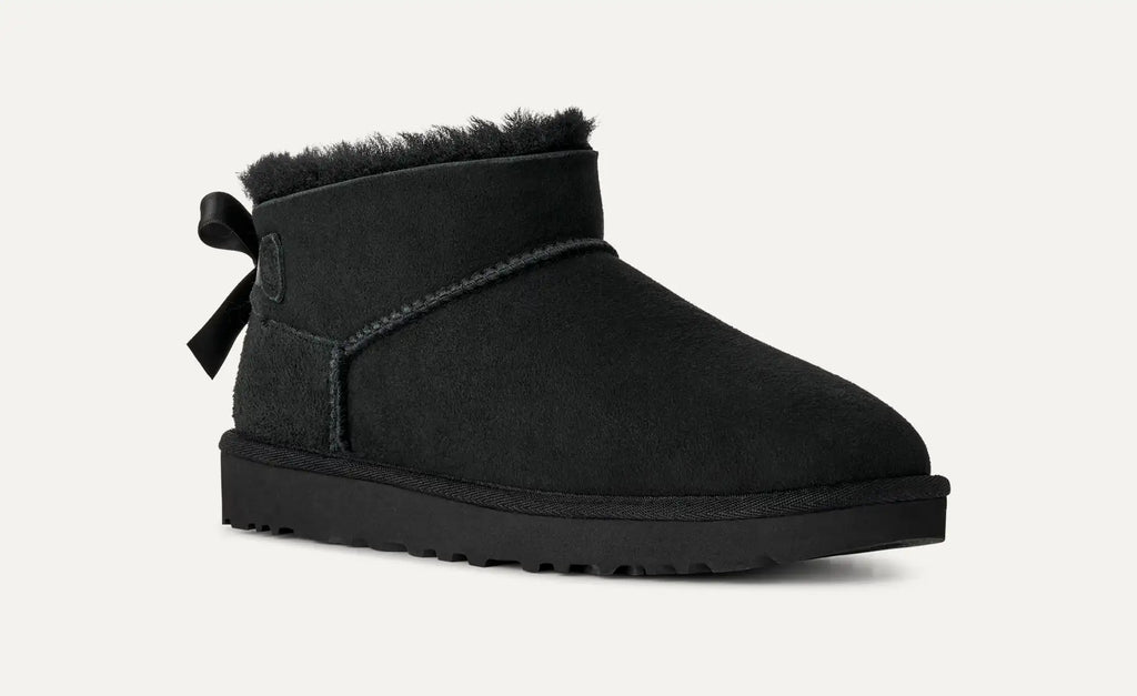 UGG Ultra Mini Bailey Bow Women's Boots in Black