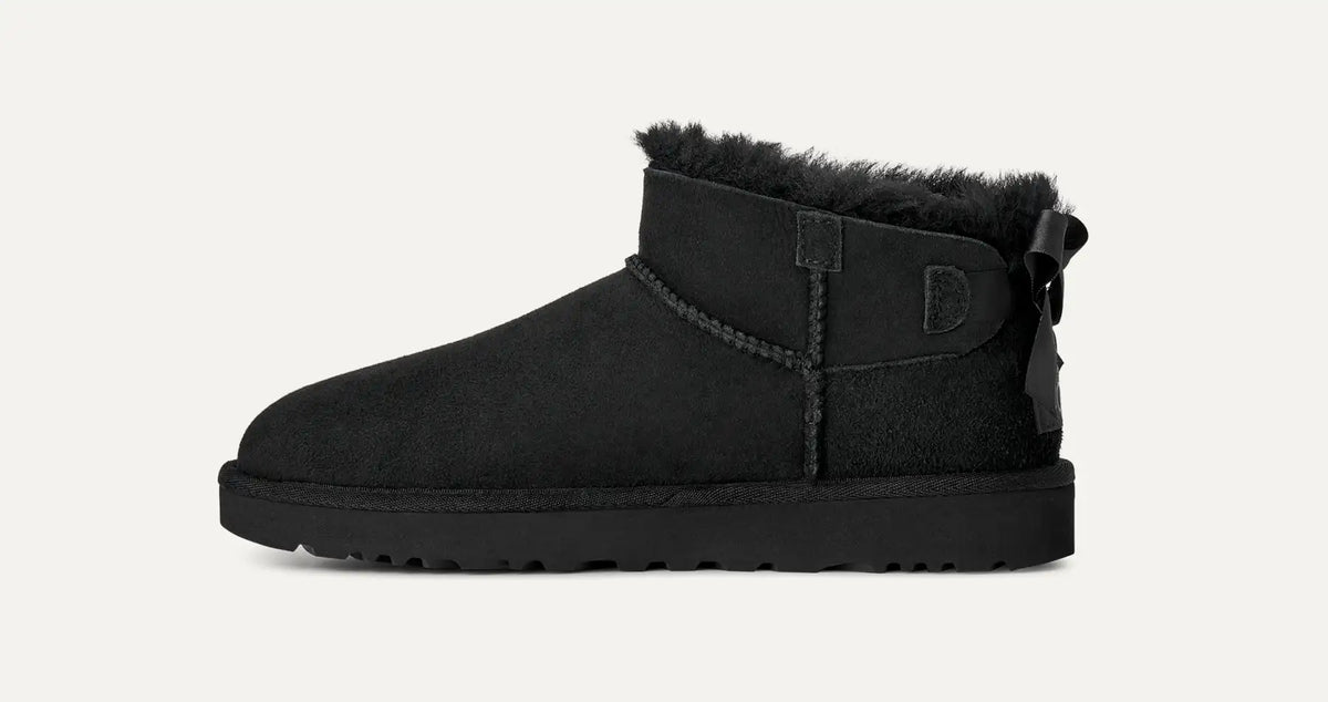 UGG Ultra Mini Bailey Bow Women's Boots in Black