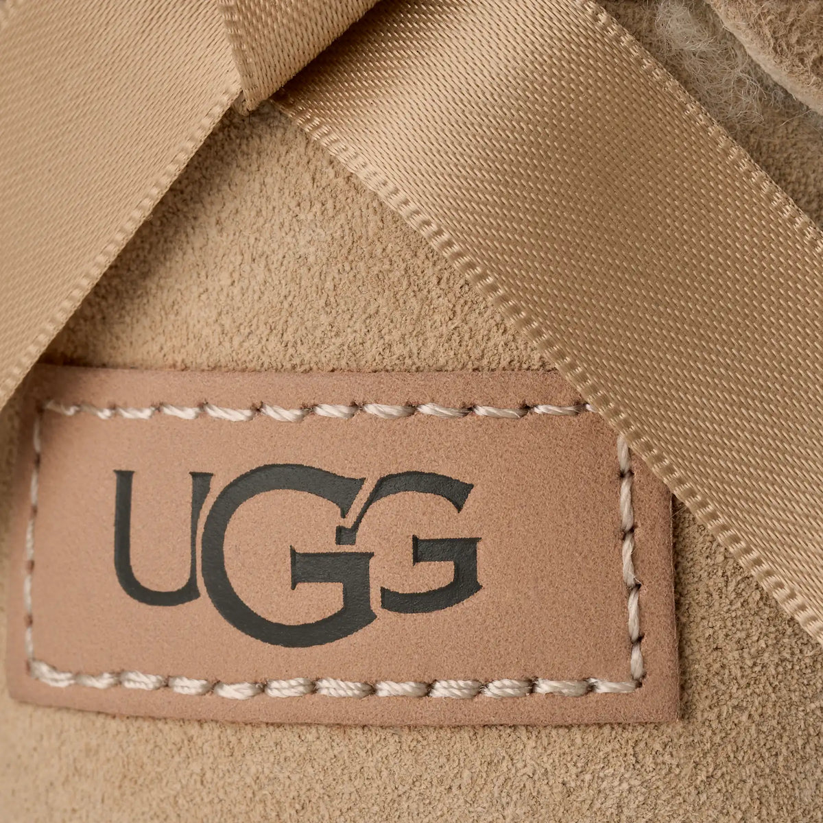 UGG Stivali Ultra Mini Bailey Bow Donna in Sand
