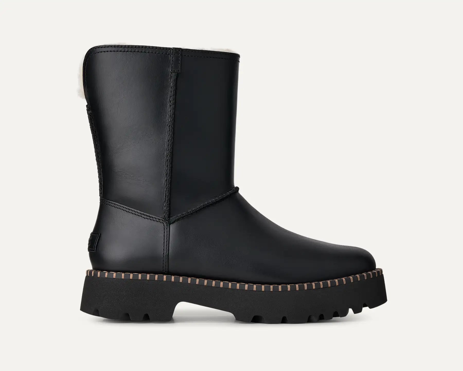 UGG Stivaletti Uptowner Donna in Black Leather