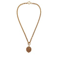 Chanel 24kt Gold Vintage Horse Medallion Necklace