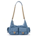 CHANEL * washed denim quilted cargo – Accessorio premium elegante