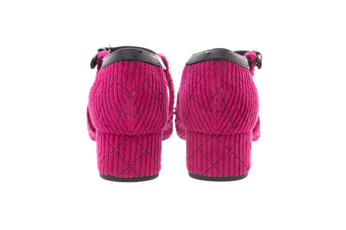 Chanel 2022 Pink Mary Janes Heels SZ 37.5