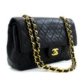CHANEL 2.55 Double Flap Chain Shoulder Bag Black Lambskin Handbag h50 – Accessorio premium elegante