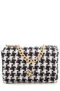 Chanel 2020 19 Black & White Tweed Maxi Handbag