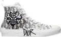 Dior And Shawn B23 High Top Bee Embroidery Shoes for Unisex