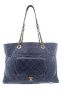 Chanel 2014/15 Navy Large Shopper Handbag