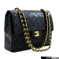 CHANEL 2.55 Double Flap Square Chain Shoulder Bag Black Lambskin h72 – Accessorio premium elegante
