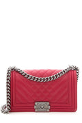 Chanel 2014 Red Medium Quilted Lambskin Handbag