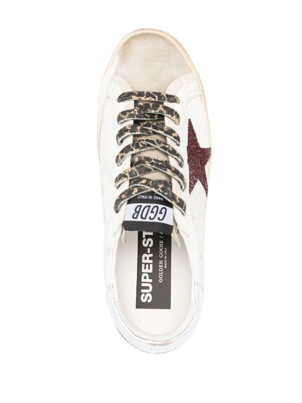 Super-Star con talloncino argentato e lettering bordeaux