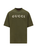 T-shirt in jersey di cotone con ricamo