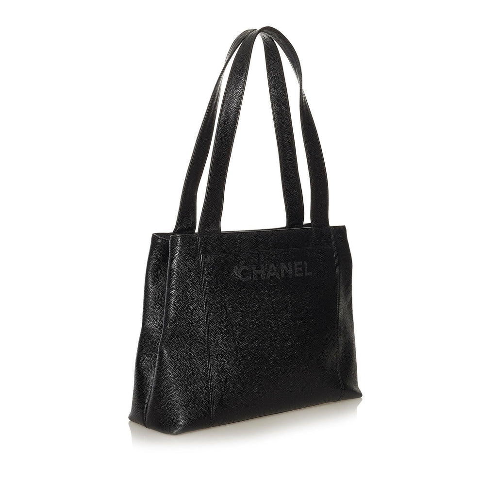 Chanel 1998 Debossed Caviar Leather Tote Bag (SHG-34525) – Accessorio premium elegante