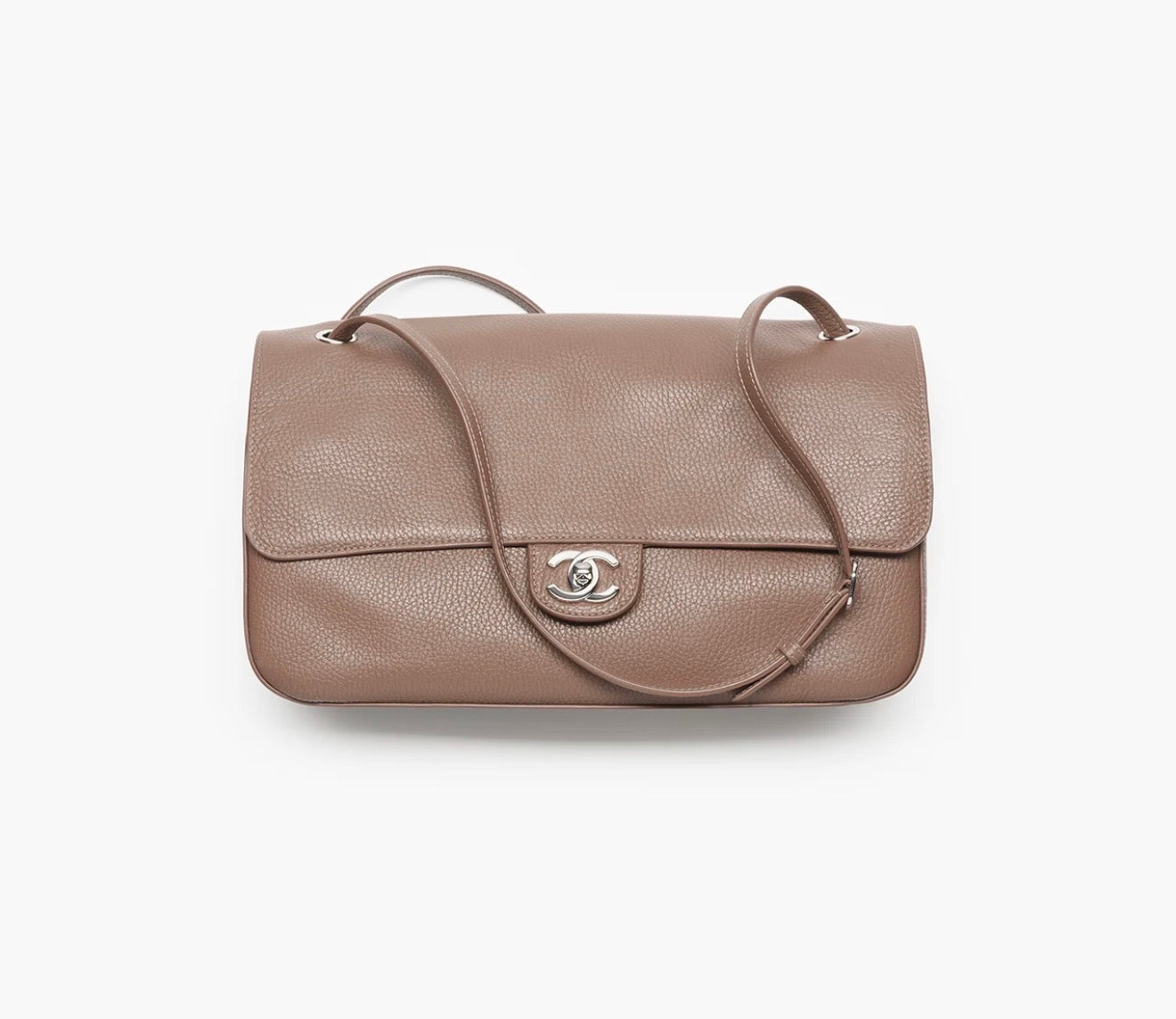 MAXI FLAPBAG MARRONE