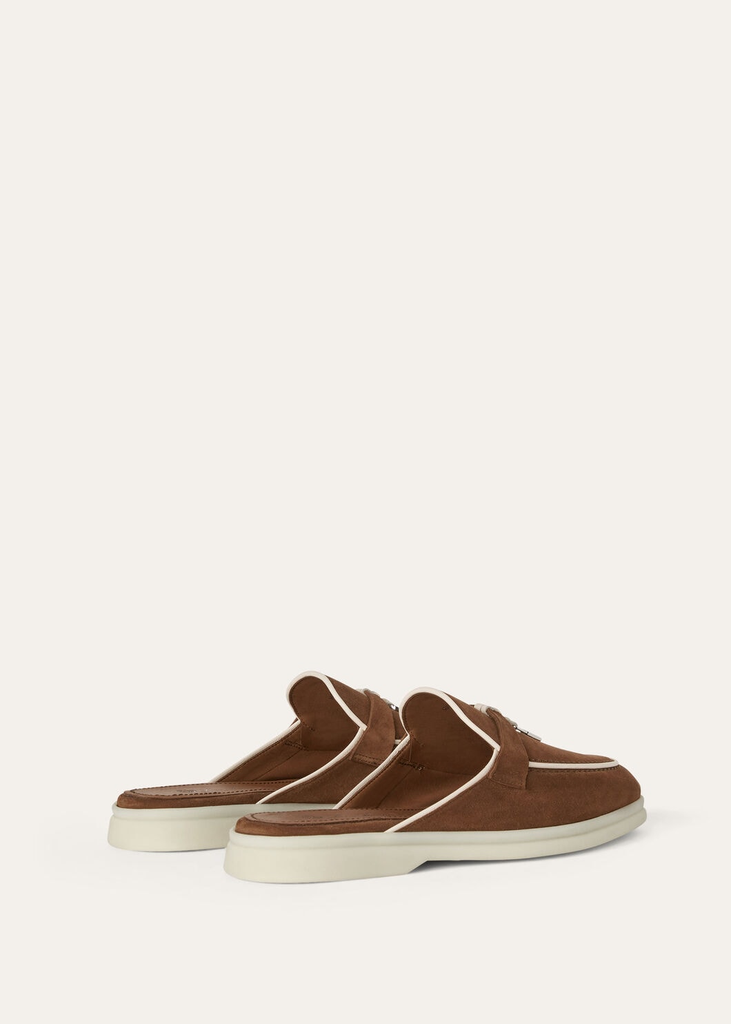 Mocassini Babouche Charms Walk in Suède Marrone