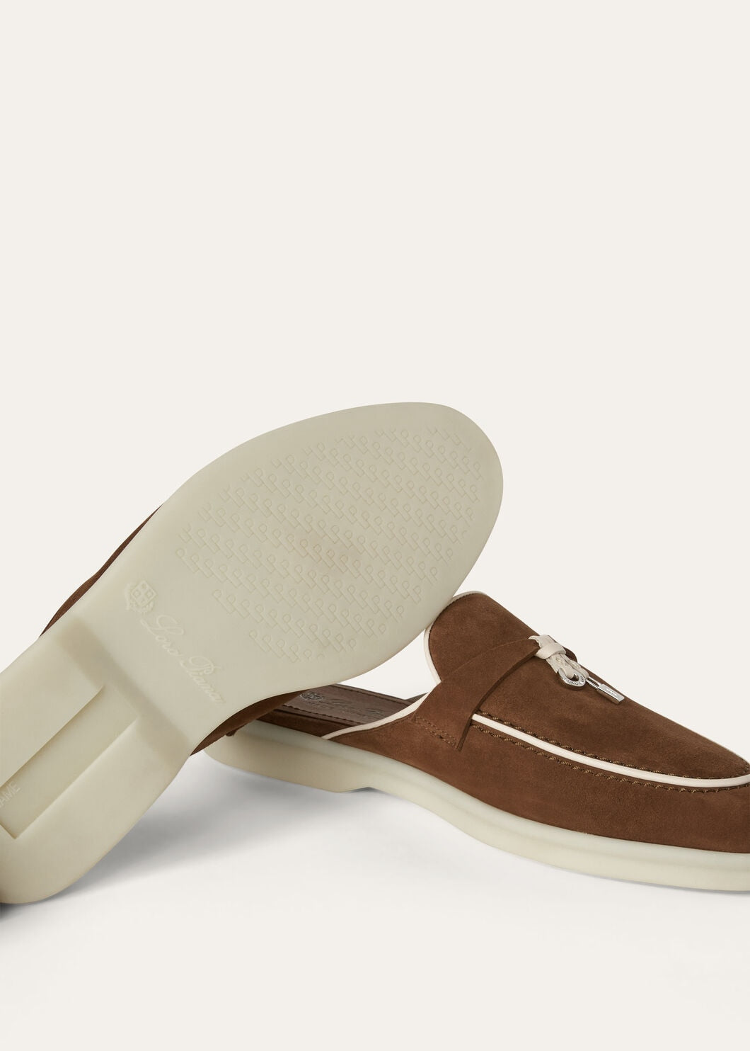 Mocassini Babouche Charms Walk in Suède Marrone