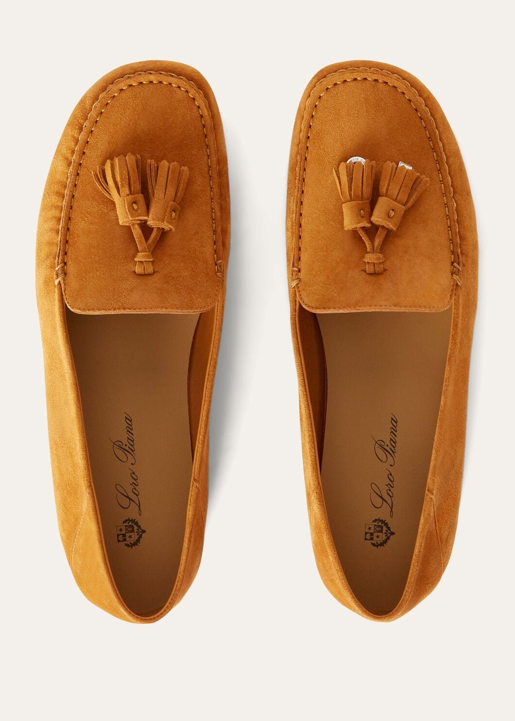 Mocassini Dot Sole Walk in Suède Arancione Donna