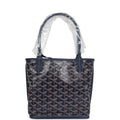 Goyard Goyardine Anjou Navy Blue Mini Bag Palladium Hardware – Accessorio premium elegante