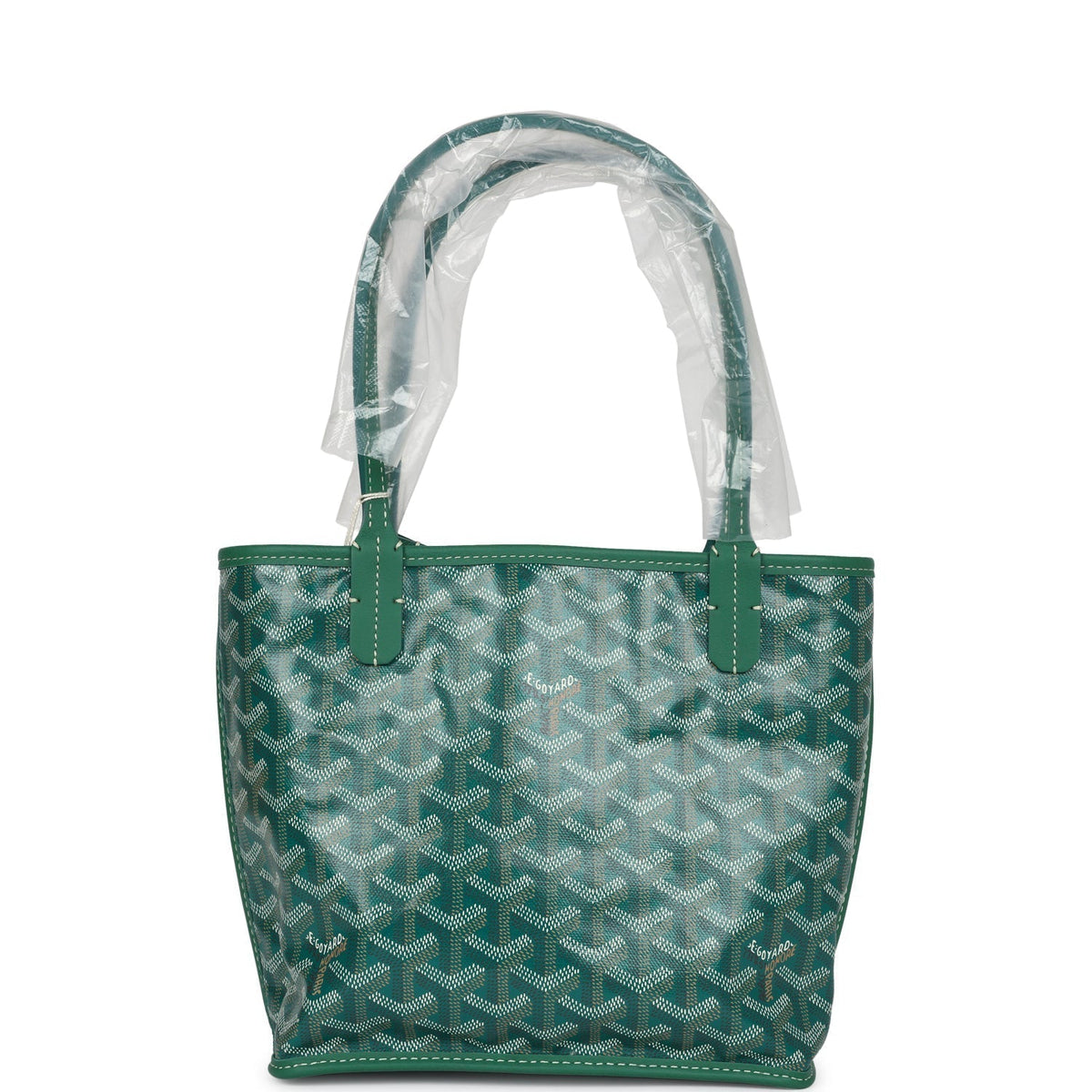 Goyard Goyardine Anjou Green Mini Bag Palladium Hardware – Accessorio premium elegante