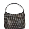 Goyard Goyardine Black Boheme Hobo Bag Palladium Hardware – Accessorio premium elegante