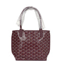 Goyard Goyardine Burgundy Anjou Mini Bag Palladium Hardware – Accessorio premium elegante