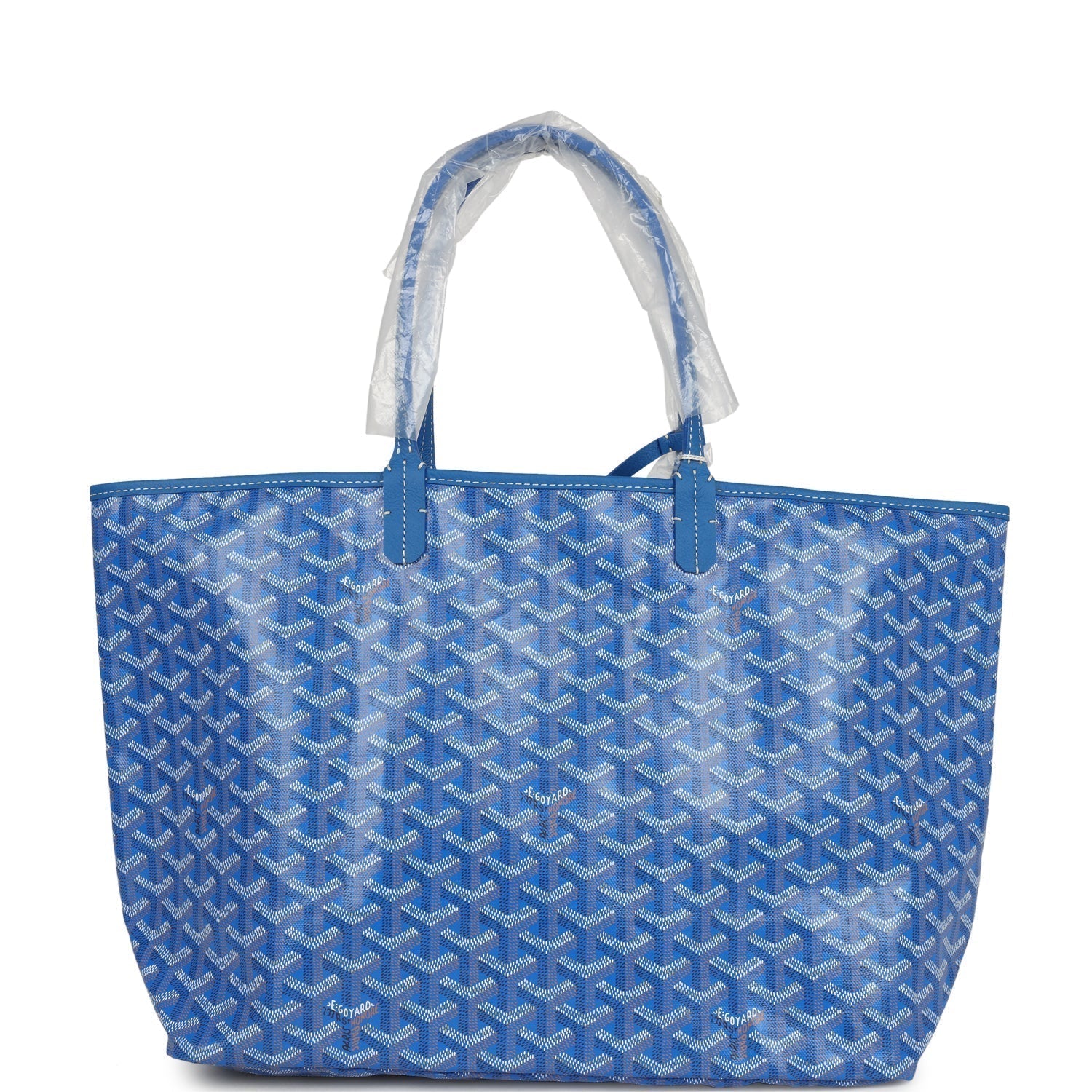 Goyard Goyardine Sky Blue St. Louis PM Tote Bag Palladium Hardware – Accessorio premium elegante