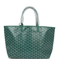 Goyard Goyardine Green St. Louis PM Tote Bag Palladium Hardware – Accessorio premium elegante