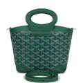 Goyard Goyardine Canvas Green Beluga Mini Bag Palladium Hardware – Accessorio premium elegante