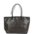 Goyard Goyardine Black Artois PM Tote Palladium Hardware – Accessorio premium elegante