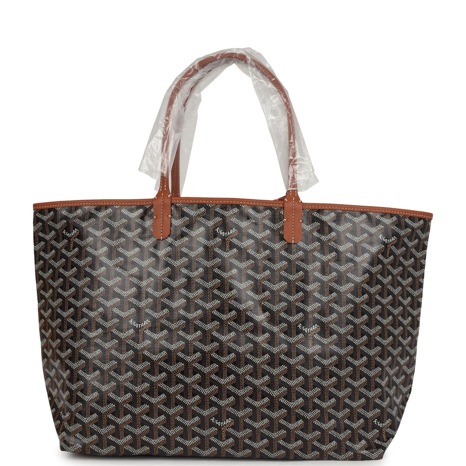 Goyard Goyardine Black and Brown St. Louis PM Tote Bag Palladium Hardware – Accessorio premium elegante