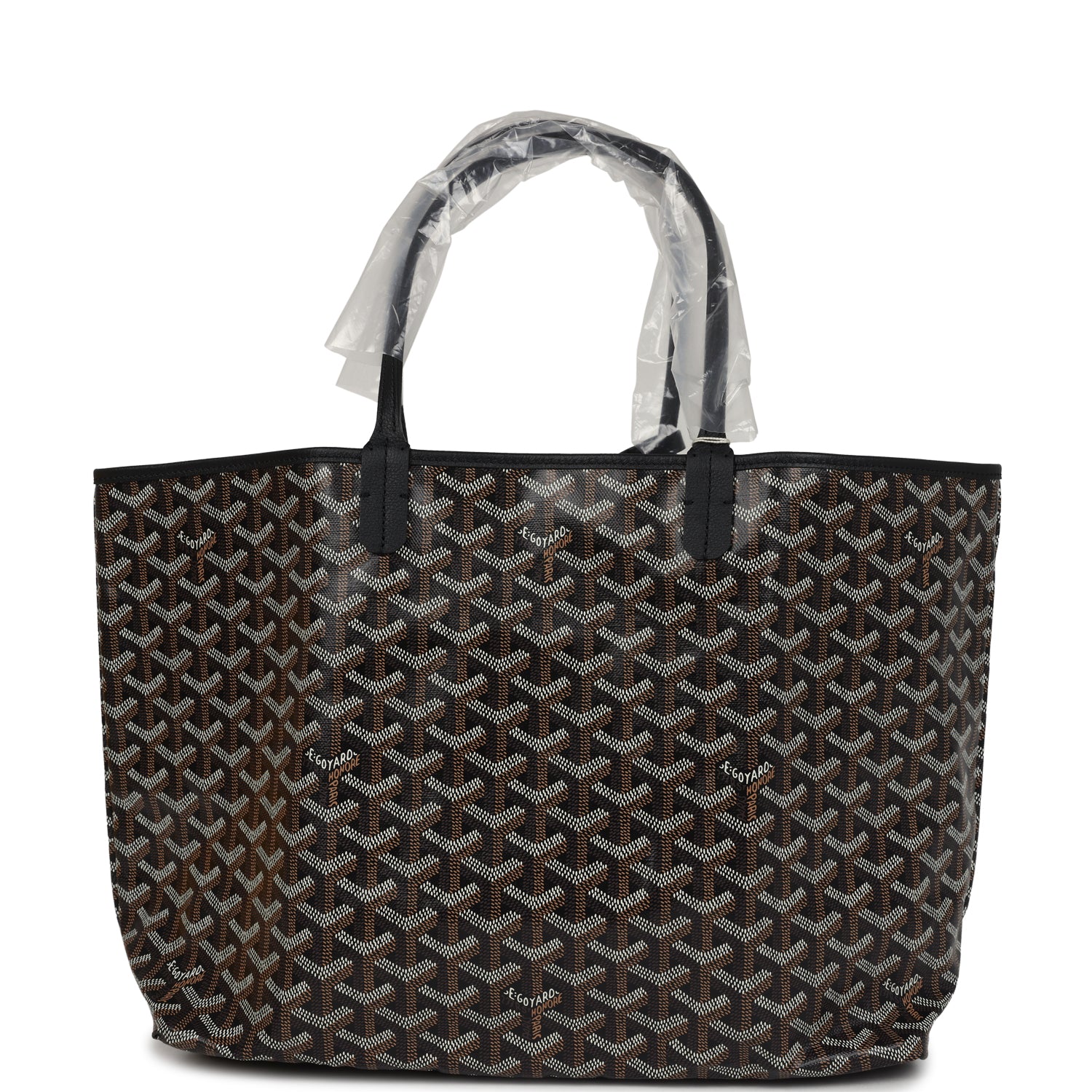Goyard Goyardine Black St. Louis PM Tote Bag Palladium Hardware – Accessorio premium elegante