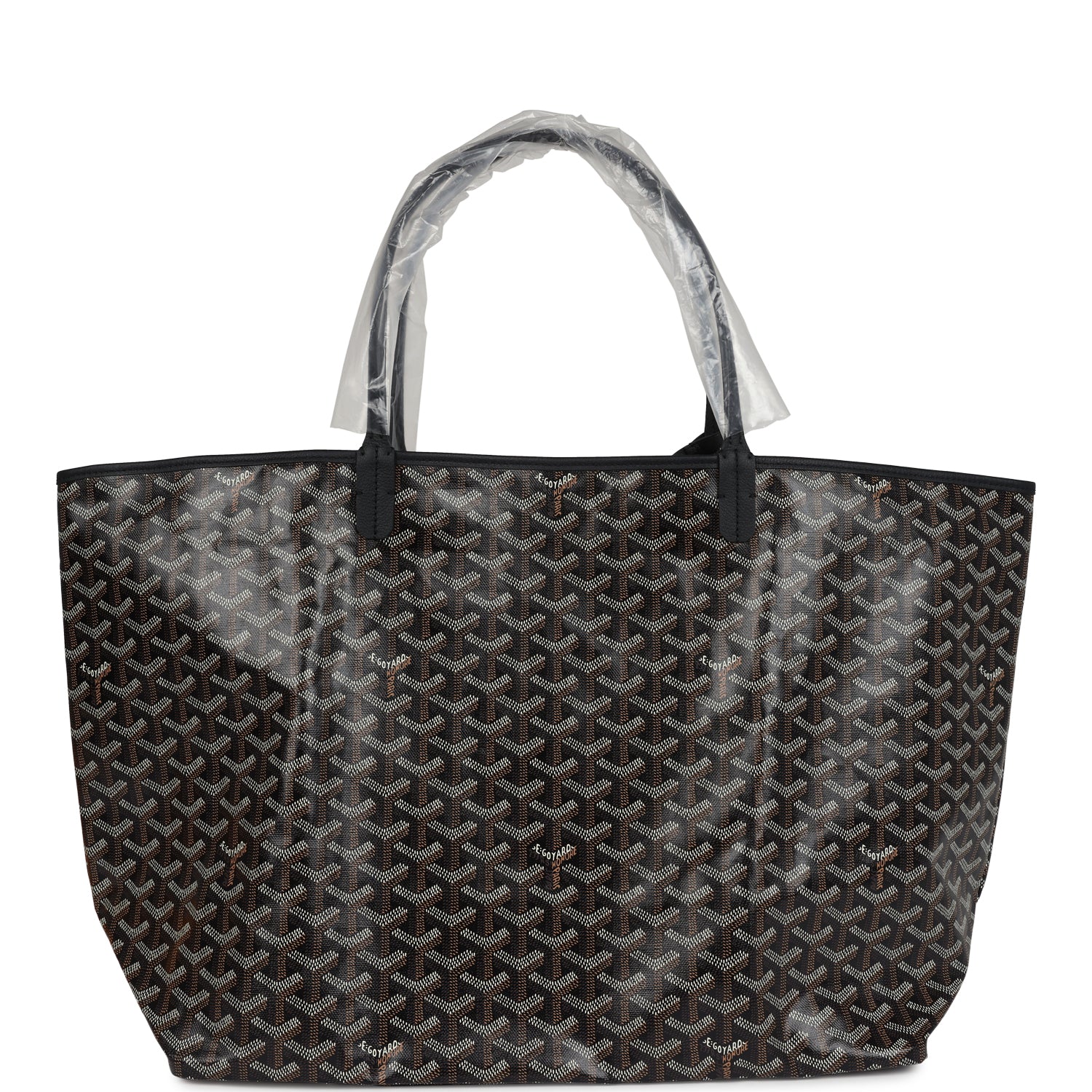 Goyard Goyardine Black St. Louis GM Tote Bag Palladium Hardware – Accessorio premium elegante