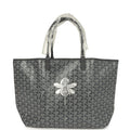 Goyard Goyardine Grey St. Louis PM Tote Bag Palladium Hardware – Accessorio premium elegante