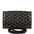 Goyard Goyardine Canvas Black Varenne Continental Wallet Bag Palladium Hardware – Accessorio premium elegante