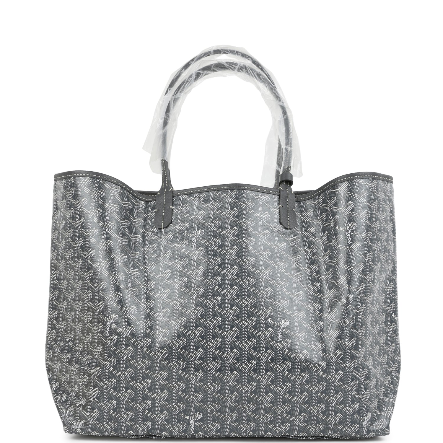 Goyard Goyardine Grey St. Louis PM Tote Bag Palladium Hardware – Accessorio premium elegante