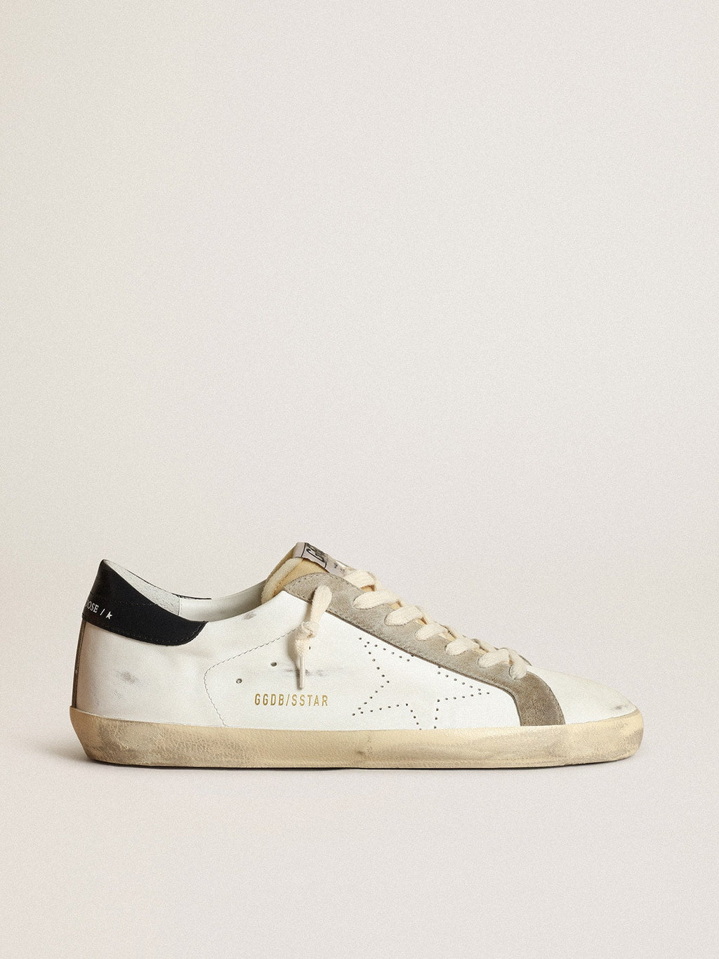 Golden Goose Super-Star Uomo con Stella Traforata e Talloncino Blu