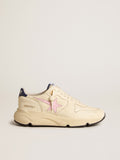 Golden Goose Running Sole Donna in Nappa con Stella in Pelle Rosa e Talloncino in Pelle Blu