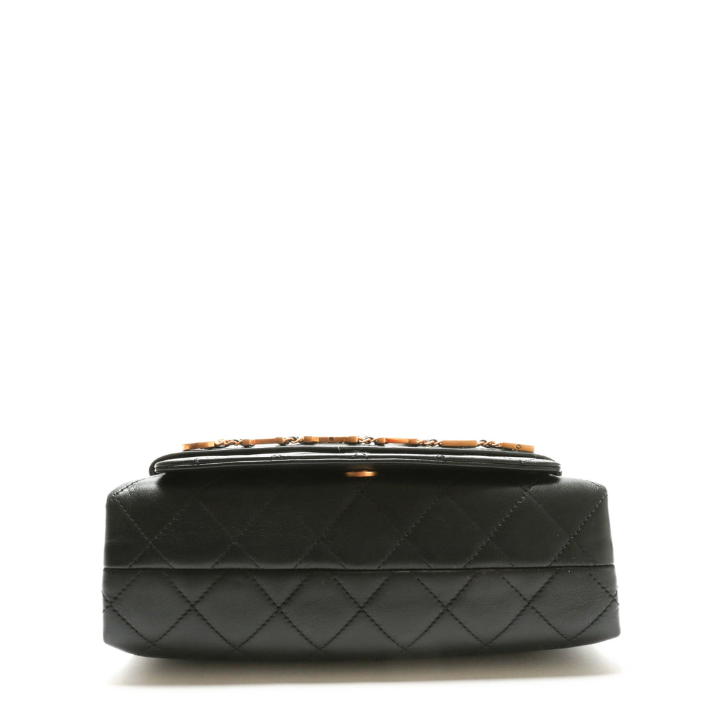 CHANEL 2020 Medium Enchained Flap Bag-Black
