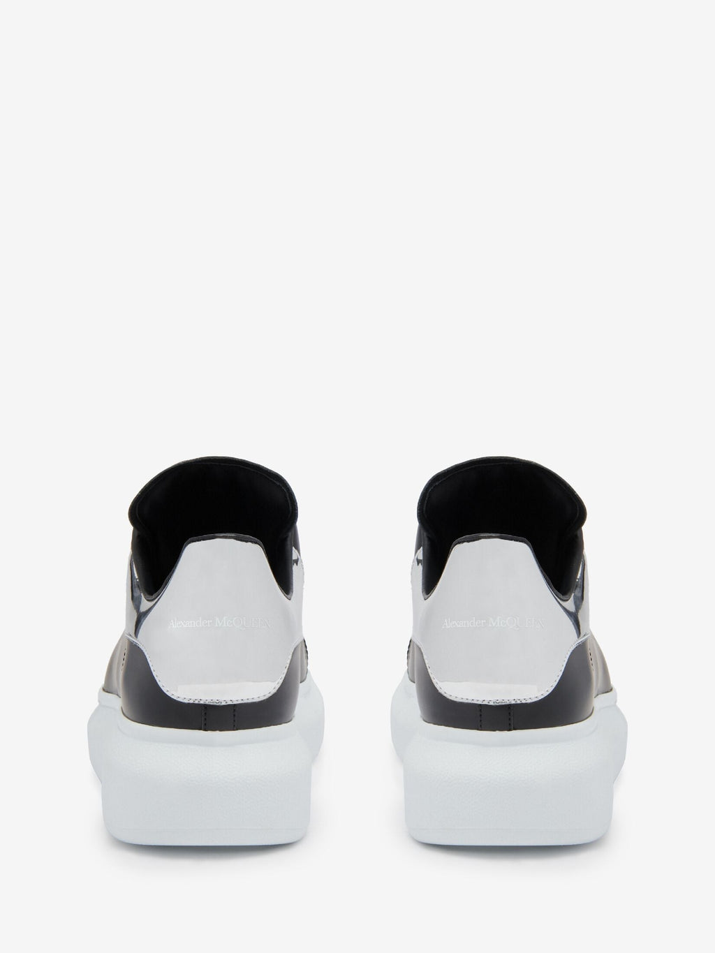Sneaker Oversize in nero bianco silver